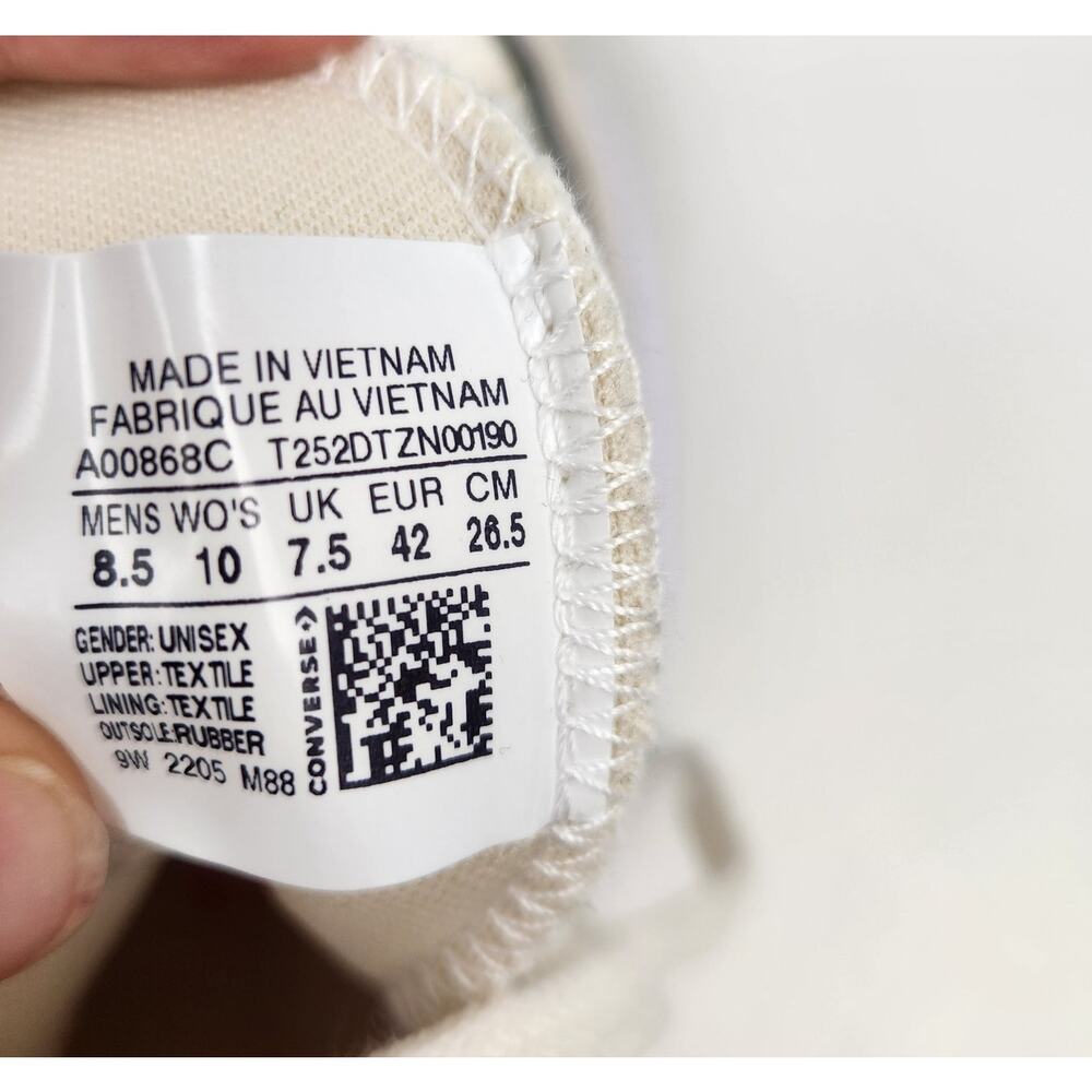 Converse Run Star Legacy CX High Top Sneaker Egret Beige Men 8.5 Women 10 NIB - Picture 9 of 11
